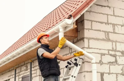 Pose et remplacement de gouttières à Servant
